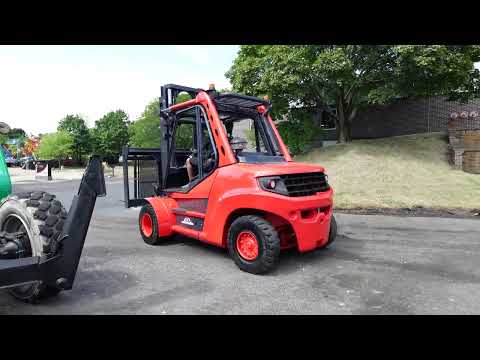 2017 LINDE H80D 15500 LB PNEUMATIC DIESEL FORKLIFT STK 13450