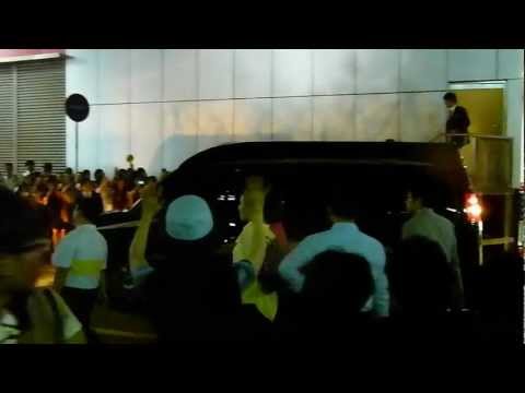 120722 Sungmin, Ryeowook, Kangin, Leeteuk leaving U-Plex (Sinchon Fansign)