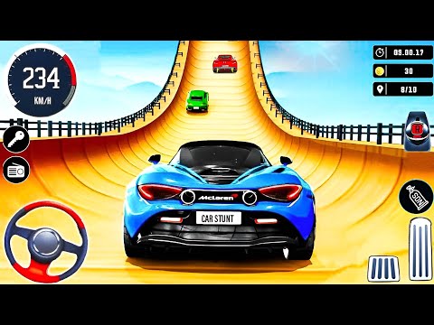 Super Crazy Mega Ramp Car Racing – GT Car Stunts 3D | Android Gameplay