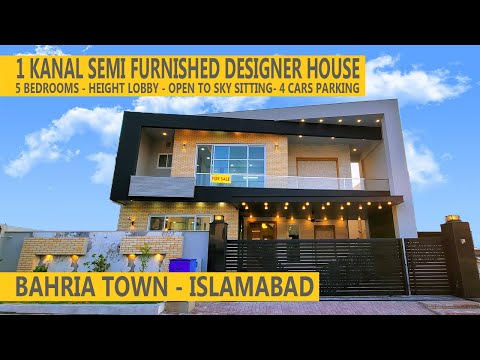 🏡 1 Kanal House for Sale in Bahria Town Islamabad | 5 Bdr | Prime Location | Semi-Furnished 🌆
