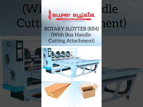 Rotary Slotter and Creaser Machine RS4 for Corrugated Carton Box