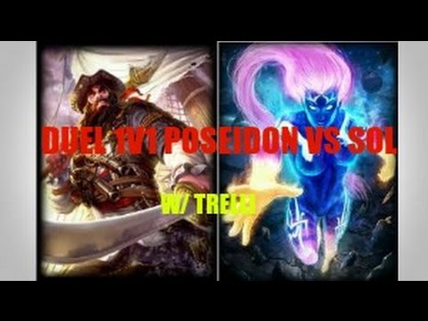 Smite: Ranked Duel 1v1 Poseidon Gameplay (qualifiers)