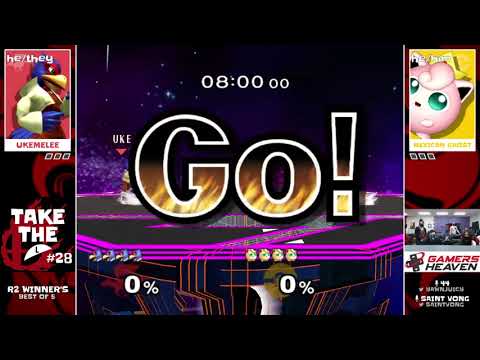 Ukemelee (Falco) vs Mexican Ghost (Jigglypuff) | Winners Round 2 | Take The L #28 Melee Singles