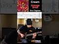 Cream Strange Brew Eric Clapton Guitar Solo with TAB