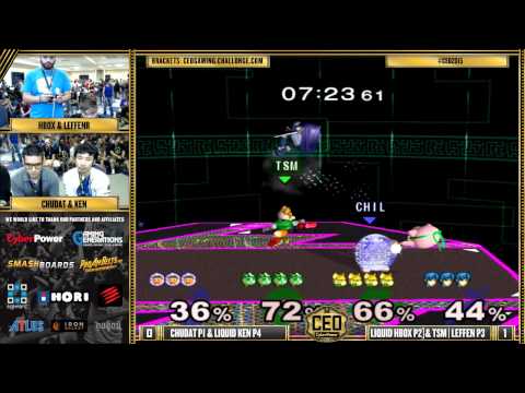 CEO 2015 - Chudat & Liquid Ken Vs. Liquid Hungrybox & TSM | Leffen - SSBM - Smash Melee