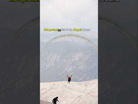 Nepal Beyond Protests: Flying Over the Himalayas 🪂 #nepal #travel