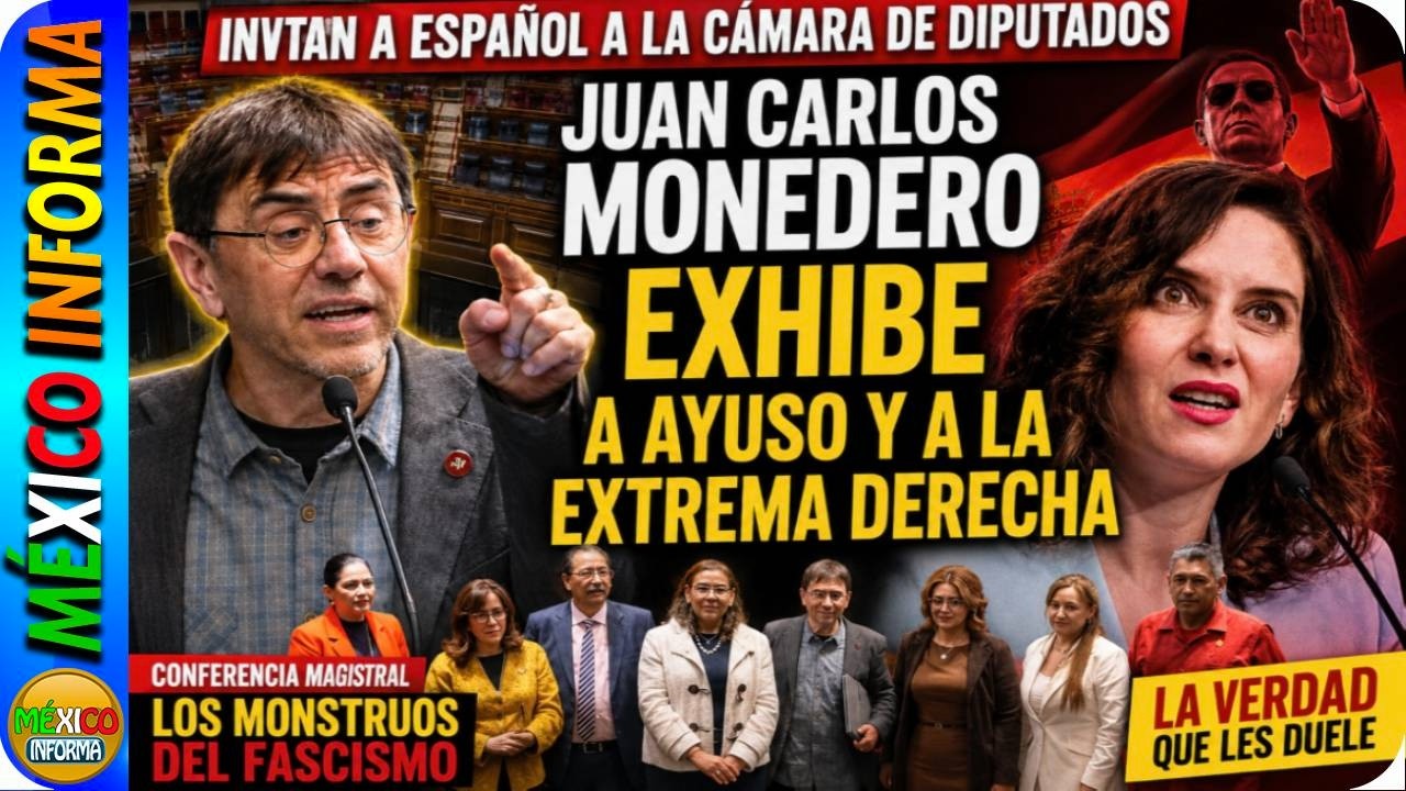 INVITARON A ESPAÑOL A LA CÁMARA DE DIPUTADOS. TREMENDAS REVELACIONES Y EXHIBIDA QUE LE METE A AYUSO.