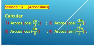 Séance 3 : Arccosinus Exercice 2 corrigé