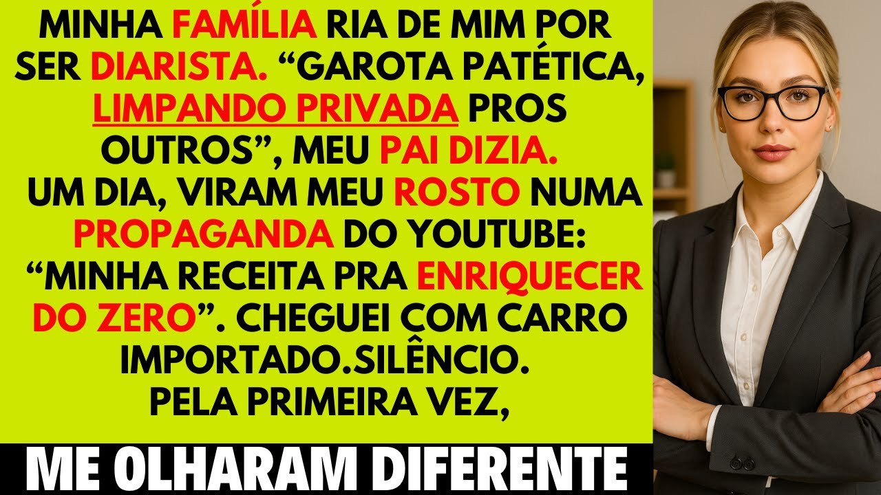 Garota patética, ainda limpando casa dos outros? Meu pai disse. Aí eles descobriram quanto eu...