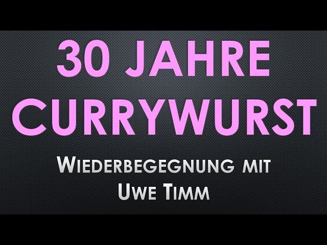 Vídeo relacionado con Die Entdeckung der Currywurst: Novelle: 12839
