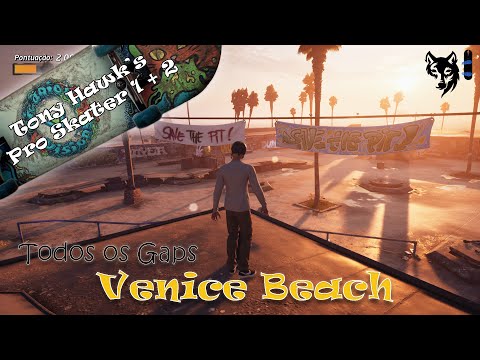 Todos os Gaps Venice Beach - Tony Hawk's Pro Skater 1 + 2 (Venice Beach All Gaps)