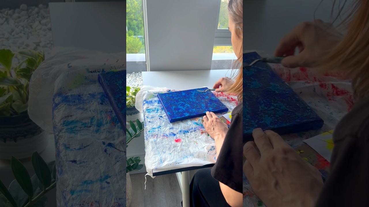 Full process of a painting ☺️🎨 #abstractart #art #process #abstract #painting