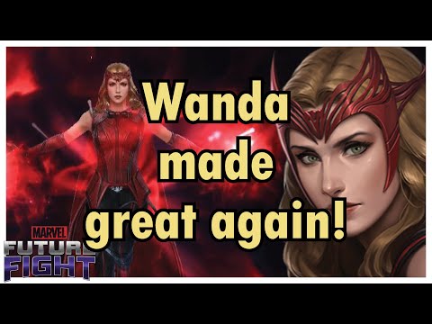 Chaos magic unleashed! Scarlet Witch WandaVision uniform first impressions! - Marvel Future Fight