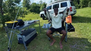 Catfish CATCH AND COOK At The Lake In LUXURY !!