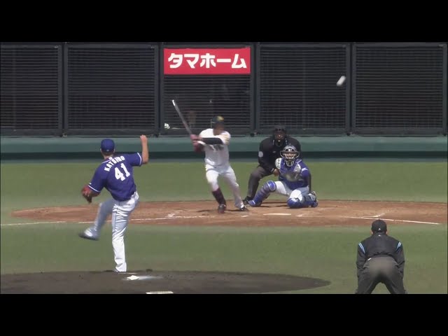 【ファーム】ホークス・田城 逆方向へ打ち返す先制のタイムリー!!　2019/3/31 H-D(ファーム)