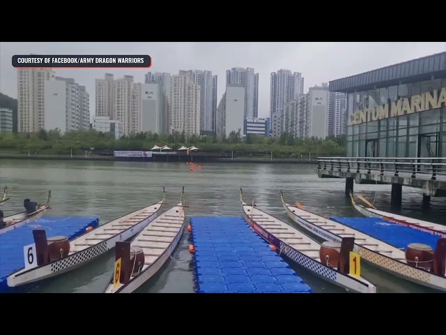 WATCH: Philippine Army team clinches gold at prestigious South Korea dragon boat tilt
