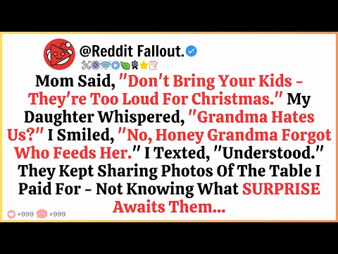Mom Said, Don’t Bring Your Kids They’re Too Loud For Christmas.My Daughter Whispere,Grandma Hates US