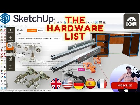 Best Trick How To Find Out The Necessary Hardware For Plywood Furniture DIY OpenCutList Sketchup