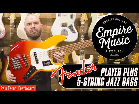 Fender Player Plus Jazz Bass 5-String (Pau Ferro Fretboard) - EMPIRE MUSIC