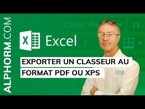 Comment exporter un classeur au format PDF ou XPS sous Excel 2019