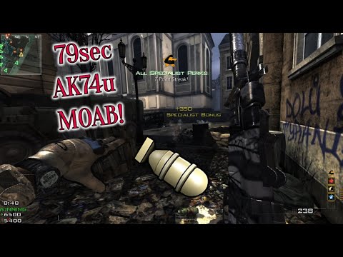 Pluto MW3: Solo 79 Second AK74u Moab on Lockdown