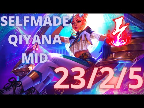 Selfmade Qiyana MID | Season 11 | Challenger Qiyana vs Irelia (with runes)