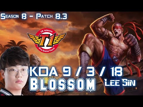 SKT T1 Blossom LEE SIN vs CAMILLE Jungle - Patch 8.3 KR Ranked