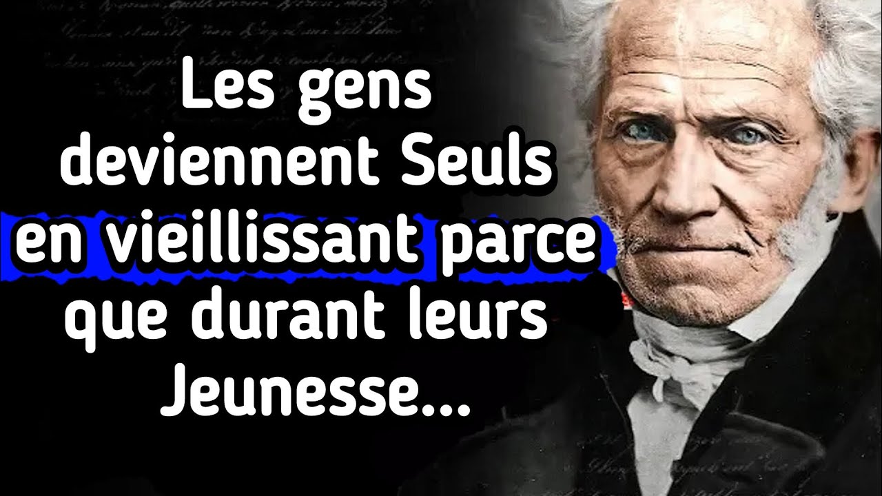 Les Leçons de Vie d'Arthur Schopenhauer à Apprendre Avant de Vieillir