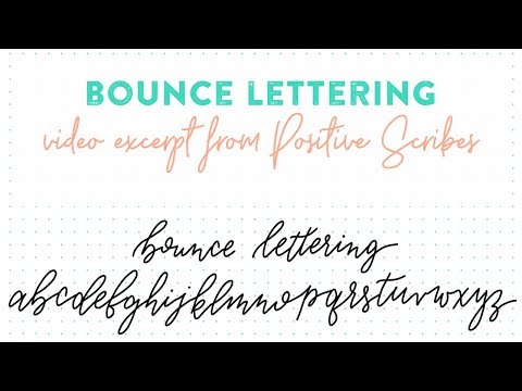 Bounce Lettering Tutorial