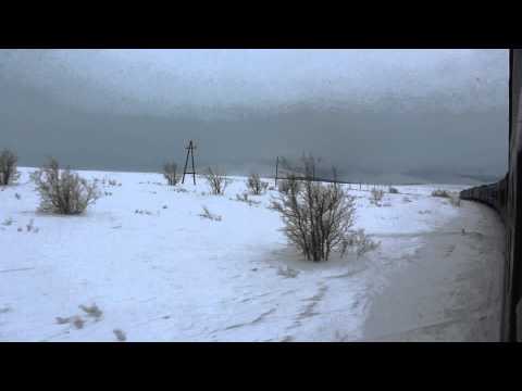 Train ride between Horota and Poljarnij Ural (on the Workuta - Labytnangi train)