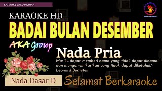 Download lagu Karaoke Badai Bulan Desember - AKA group (Ver. Eka Pratiwi Electone) nada pria D || Karaoke HD. mp3