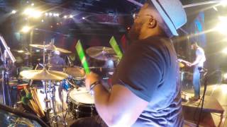 KJ Glover on drums with Amante Lacey
