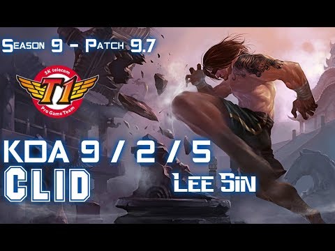 SKT T1 Clid LEE SIN vs KINDRED Jungle - Patch 9.7 KR Ranked