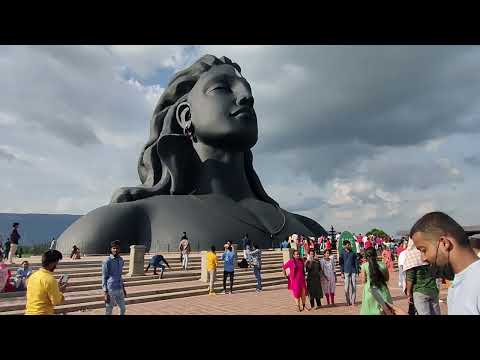 Isha  Foundation Near Coimbatore $ Adiyogi Statue $ Isha yoga Centre $ 112ft Height Adiyogi Statue