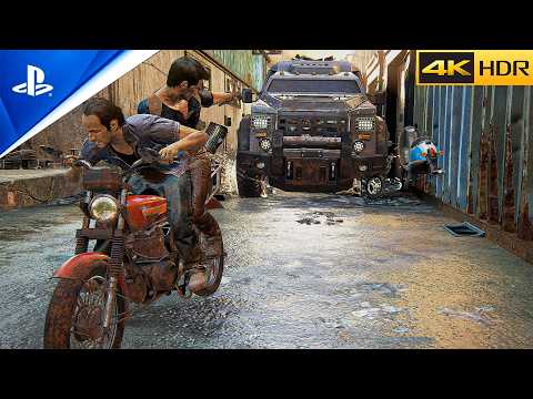 UNCHARTED 4 - THE BEST CHASE IN GAMING HISTORY | ULTRA Realistic Graphics Gameplay [4K 60FPS HDR]