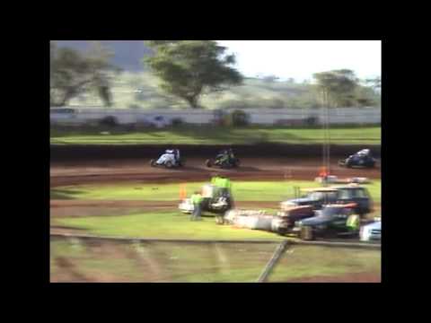 Wingless Sprints - Heat 1 - Queensland Title 2011/2012 - Charlton Raceway - 17.12.11