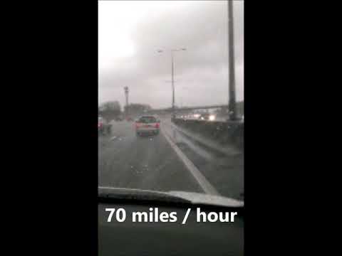 Windscreen Coating 7601 – effect in the rain