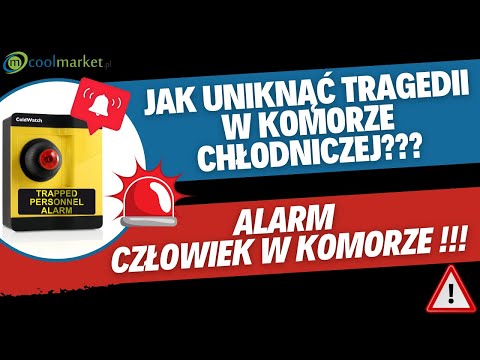 Alarm człowiek w komorze - system bezpieczeństwa do chłodni i mroźni - zdjęcie