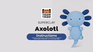 Tiger Tribe Super Clay - Sada 4 plastelín - axolotl a chobotnice