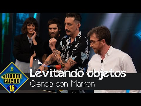 Marron sorprende haciendo levitar diferentes objetos - El Hormiguero