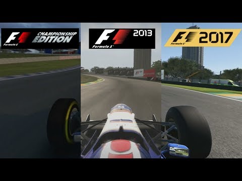 F1 2017 Vs F1 2013 Vs F1 Championship Edition - Williams FW18 Hotlap Comparison