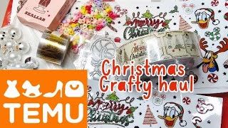 Christmas Crafty Haul | Temu Coupon Code fav45575 🎄