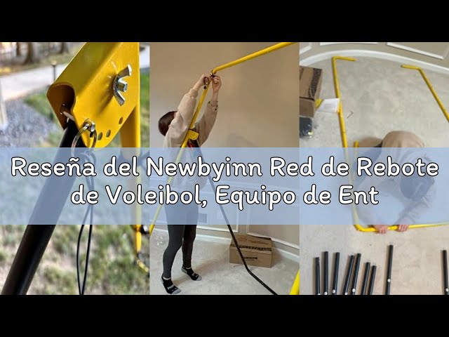 Vídeo relacionado con LIANTRAL Red de Rebote de Voleibol, Equipo de Entrenamiento portátil para fútbol, béisbol, Voleibol, Objetivo de Retroceso Ajustable para Tiro, Pase y Control de Entrenamiento, 120 x 140 cm