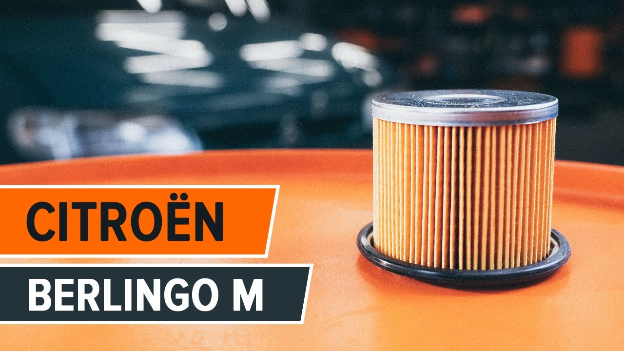 Kā nomainīt: degvielas filtru Citroën Berlingo M - nomaiņas ceļvedis