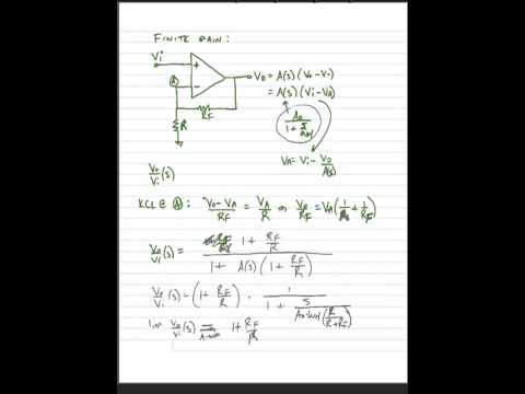 ECE 3110 - Lecture 13 - Part 2 - Finite Gain and Offset in Op amps