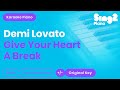 Give Your Heart A Break - Demi Lovato (Piano ...