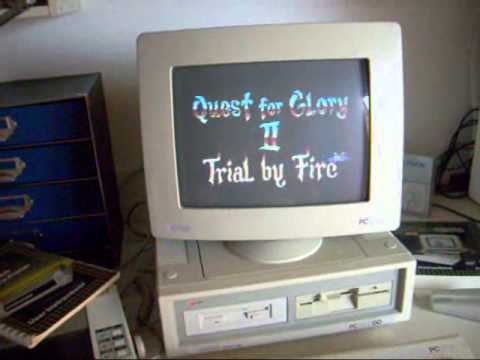 Quest for Glory 2 on AMSTRAD PC 1512 16 Colors CGA!!!