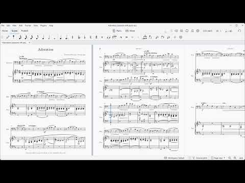 Bassoon Sheet Music - Adoration (Florence Price) for bassoon and piano image 2