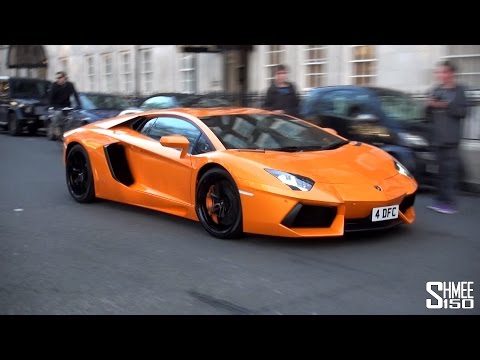 Thumbnail for Lamborghini Aventador in Rare 'Arancio Atlas' Orange by orange lamborghini