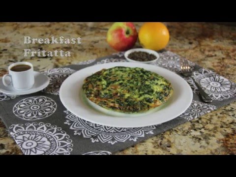 Chicken Sausage, Spinach & Cheese Breakfast Frittata